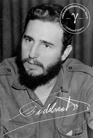 Firma de Fidel Castro
