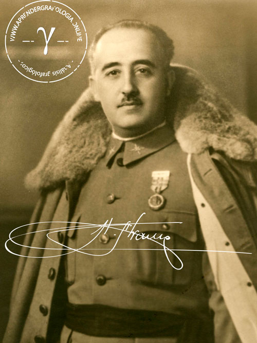 Firma de Francisco Franco