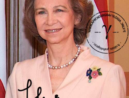 Firma de la Reina Sofía