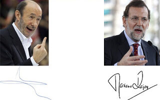 Firma de Rajoy y Rubalcava