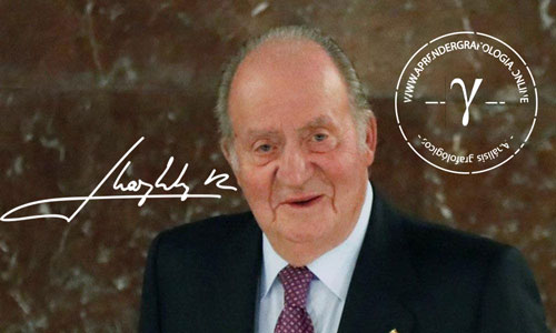 Firma del Rey Juan Carlos I