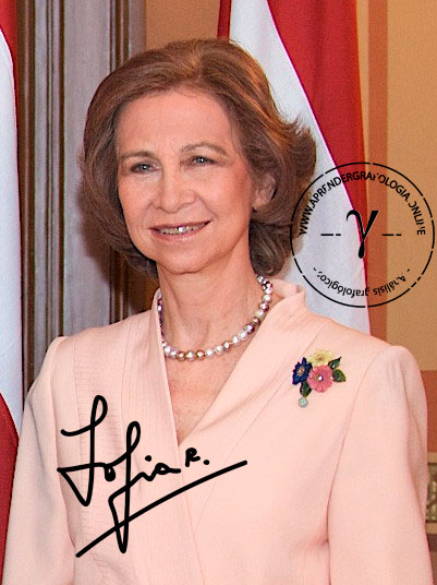Firma de la Reina Sofía