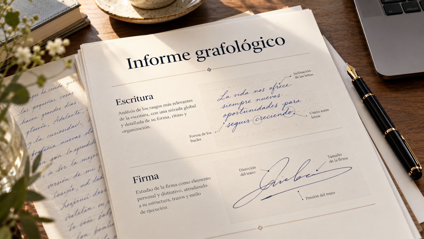 Informe grafológico con pluma estilográfica informe grafológico
